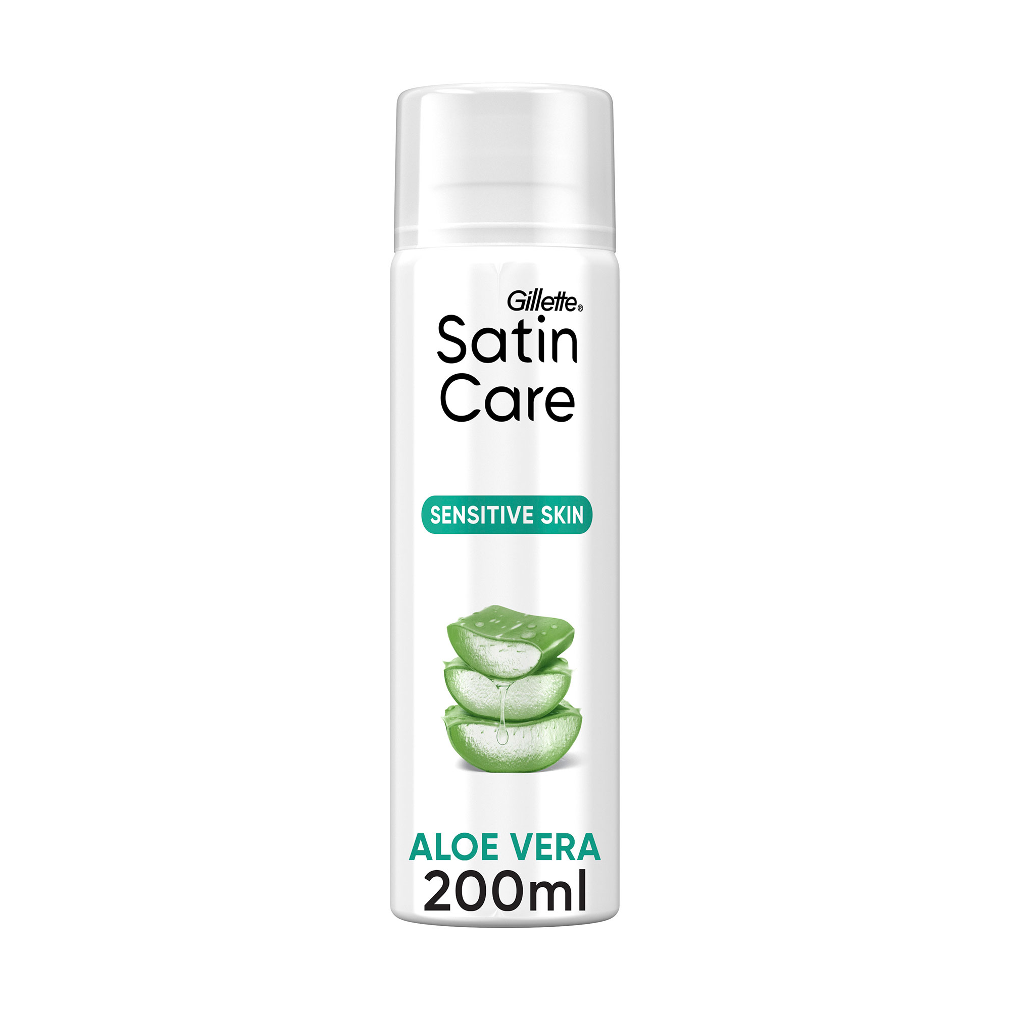 Гель для гоління для жінок Gillette Satin Care Sensitive для чутливої шкіри, 200 мл
