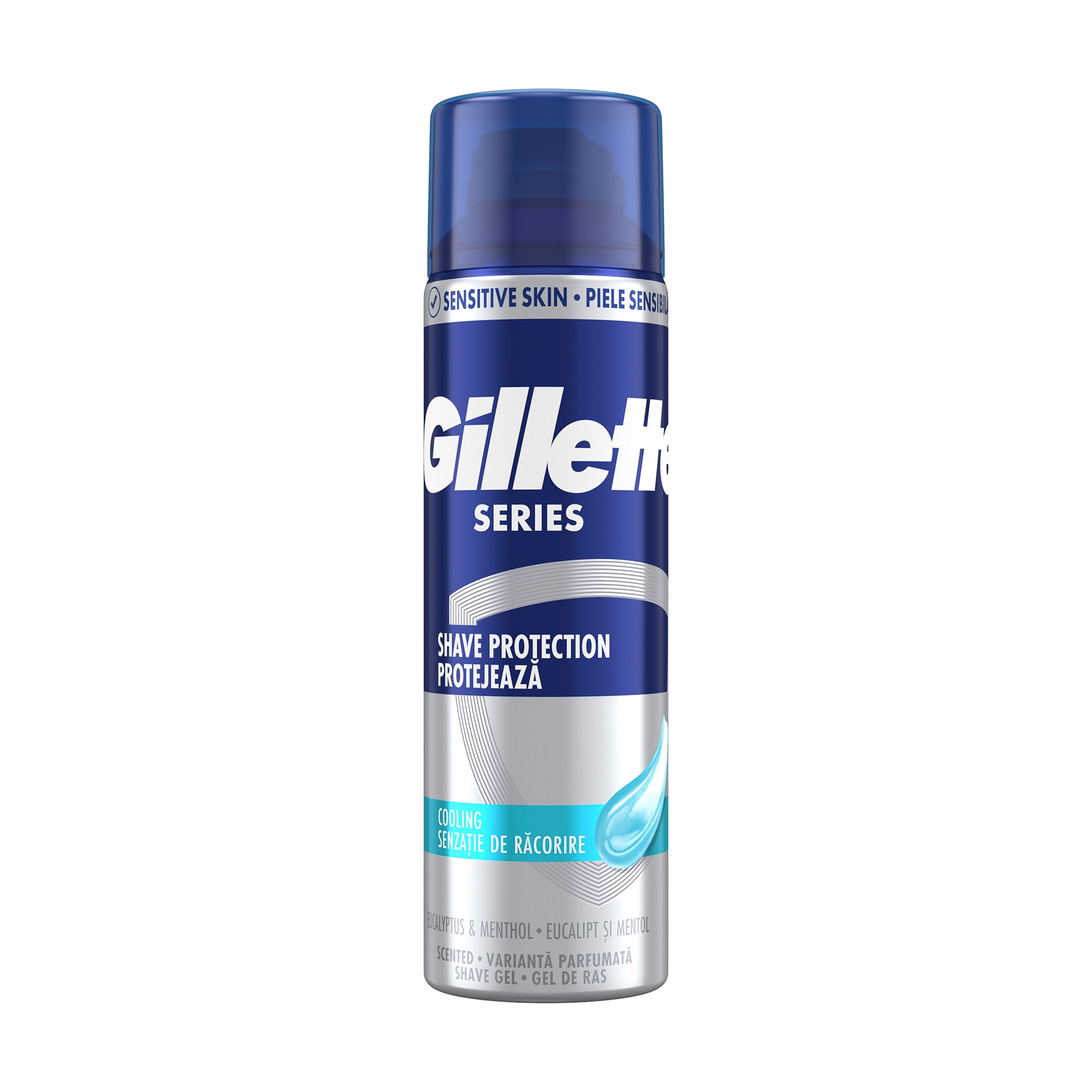 Гель для гоління Gillette Series Охолоджувальний, з евкаліптом, 200 мл